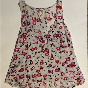 Billabong floral high-low tank